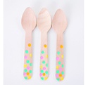 Wooden Spoons - Confetti dot (x20)